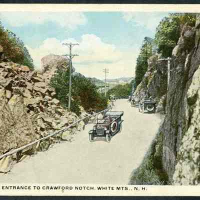 Auto Road Entrance to Crawford Notch, White Mts., N.H.