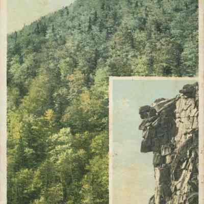 Profile Lake and Old Man of the Mountain, White Mountains NH