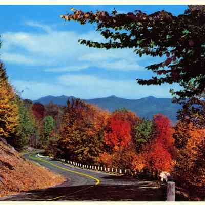 The Franconia Range in Autumn from Woodstock, New Hampshire