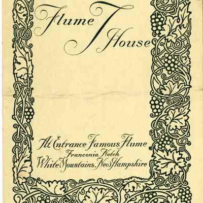 Flume "T" House Menu