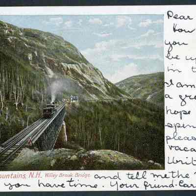 White Mountains, N.H., Willey Brook Bridge