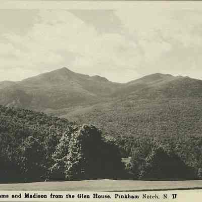 Mts. Adams and Madison form the Glen House, Pinkham Notch