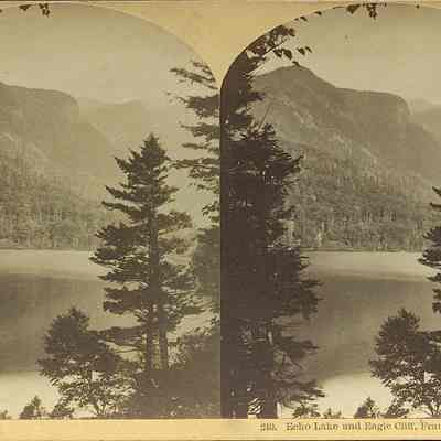 Echo Lake and Eagle Cliff, Franconia Notch NH.