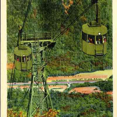 The Two Tram Cars Passing at the Half Way Point
