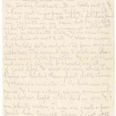 Correspondence to Mrs. Frank E. Woods From Her Husband, 1914 [New Hotel Randall]