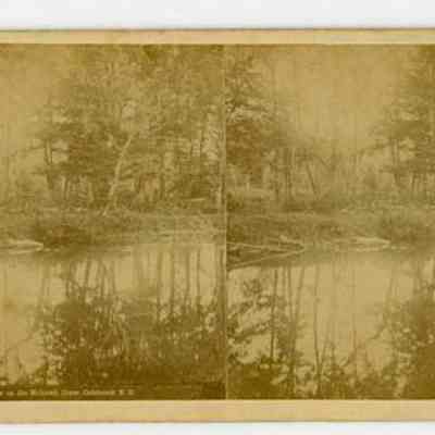 394 View on the Mohawk River, Colebrook, N.H.