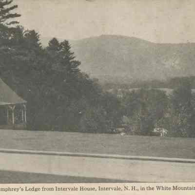 Humphrey's Ledge from Intervale House, Intervale NH in the White Mountains