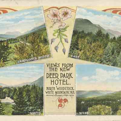 Views from the new Deer Park Hotel, North Woodstock, White Mountains NH