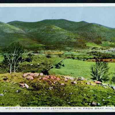 Mount Starr King and Jefferson NH from Bray Hill