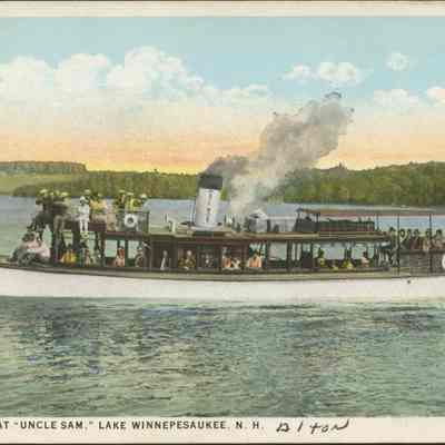 U.S. Mail Boat 'Uncle Sam,' Lake Winnepesaukee, NH. Alton