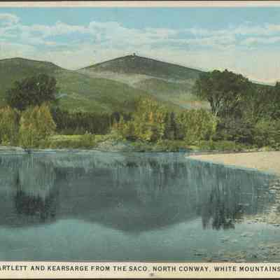Mts. Bartlett and Kearsarge from the Saco, North Conway, White Mountains, N.H.