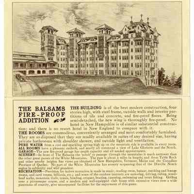 The Balsams Fire-Proof Addition