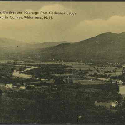 Saco Valley, Mts. Bartlett and Kearsarge from Cathedral Ledge, North Conway, White Mts., N.H.