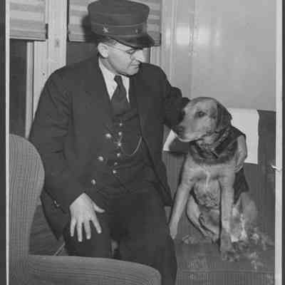 Henry Bowman with Dog