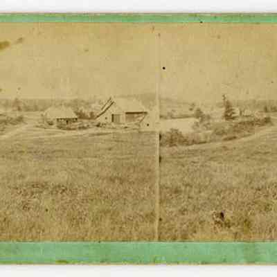 House and Barn among the fields