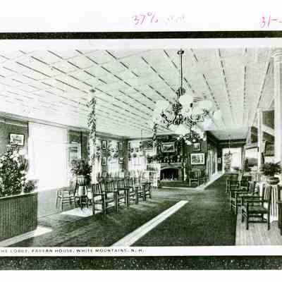 The Lobby, Fabyan House, White Mountains, N.H.