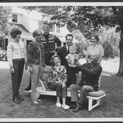 Family Posed Outside