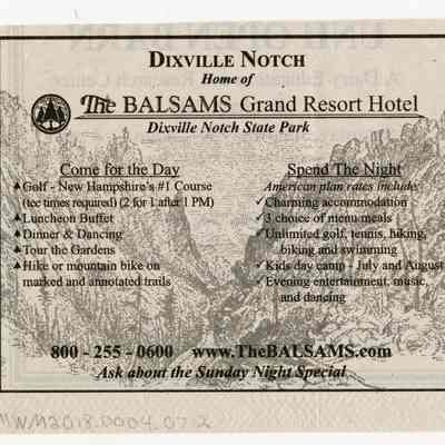 The BALSAMS Grand Resort Hotel