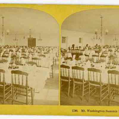 1790. Mt. Washington Summit House Dining Hall