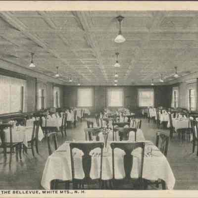 Dining Room, The Bellevue, White Mts. NH