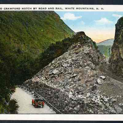 Gateway to Crawford Notch by Road and Rail, White Mountains, N.H.