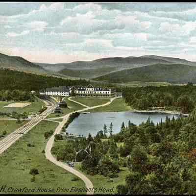 White Mts. N.H., Crawford House from Elephants Head