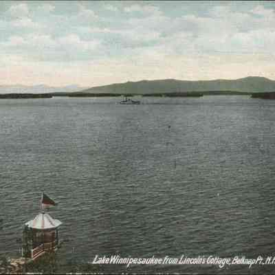 Lake Winnipesaukee from Lincoln's Cottage, Belknap Pt NH