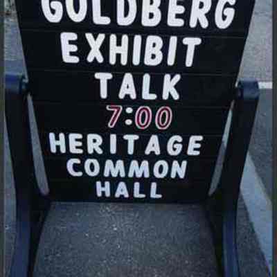 Goldberg Exhibit Talk Sign