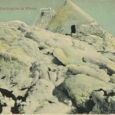 Summit of Mount Washington in Winter