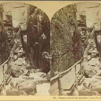 Flume (below the Boulder) near Profile House, White Mts.