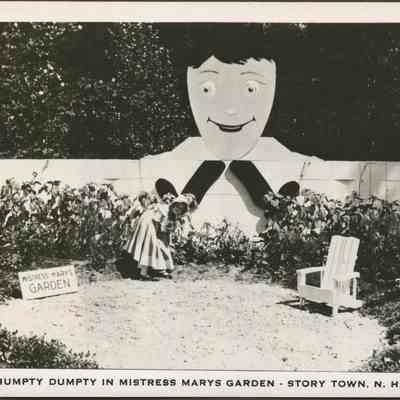 Humpty Dumpty in Mistress Mary's Garden-Story Town, NH.