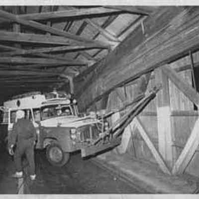 Rescue Truck on Bridge