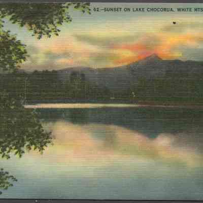 Sunset on Lake Chocorua, White Mts NH