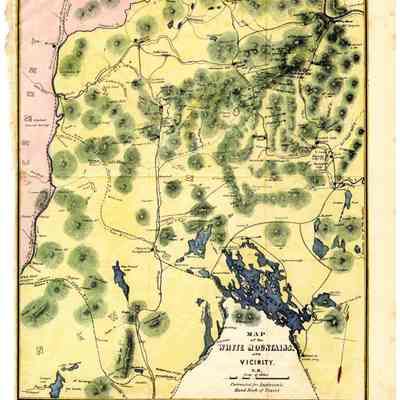 MAP of the WHITE MOUNTAINS AND VICINITY