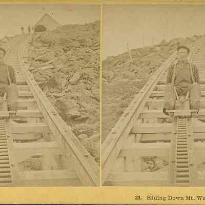 Sliding Down Mt Washington Railroad