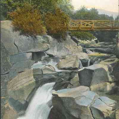 White Mts. N.H. Upper Falls of the Ammonoosuc