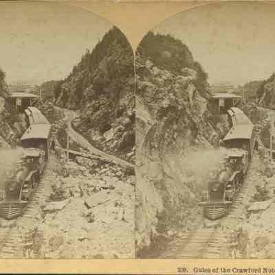 Gates of the Crawford Notch, and Train.