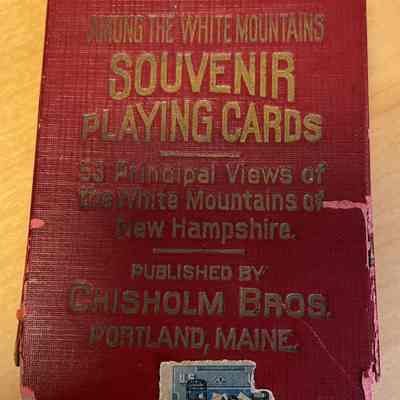 Among the White Mountains Souvenir Playing Cards