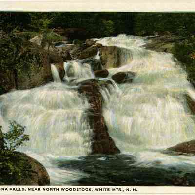 THE GEORGIANNA FALLS, NEAR NORTH WOODSTOCK, WHITE MTS., N.H.