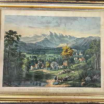 Mount Washington and the White Mountains.