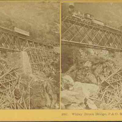 Willey Brook Bridge, P and O R R, Crawford Notch NH