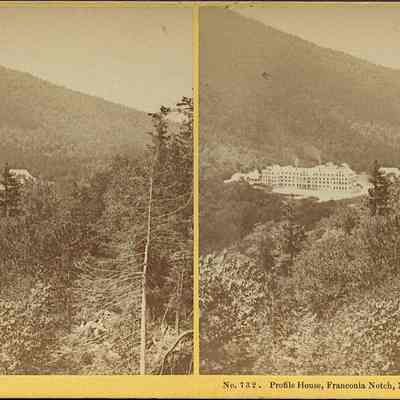 Profiel House, Franconia Notch from the Bridal Path
