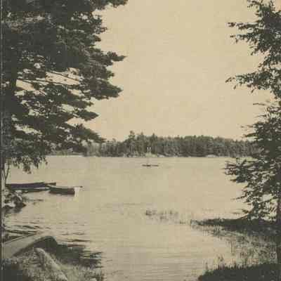 A beautiful cove on Lake Winnipesaukee near Wolfeboro NH