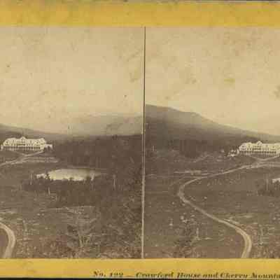 Crawford House and Cherry Mountain from Elephants Head.
