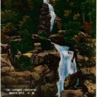 42 - SILVER CASCADE, WHITE MTS.. N. H.
