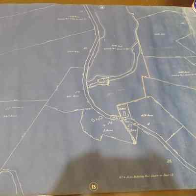 Surveyors Map of Massapoag Avenue and Sharon