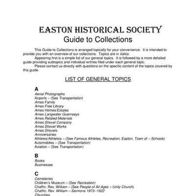 Guide to Collections