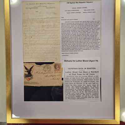 Luther Blood Civil War memorabilia