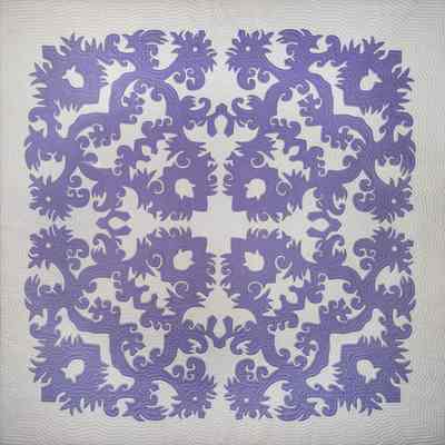 Hawaiian Quilt - Kukui o Lono (Lamps of Lono)