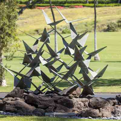 Hawaiian Sculpture - Kahi Hoakaokoa Hauoli (Happy Gathering Place)